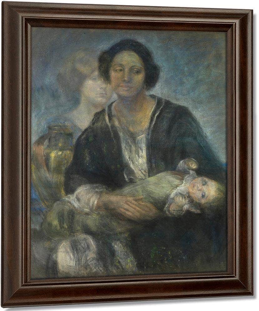 Italian Woman With Child By Alice Pike Barney Fine Art Print