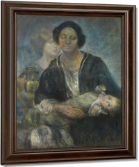 Italian Woman With Child By Alice Pike Barney Fine Art Print