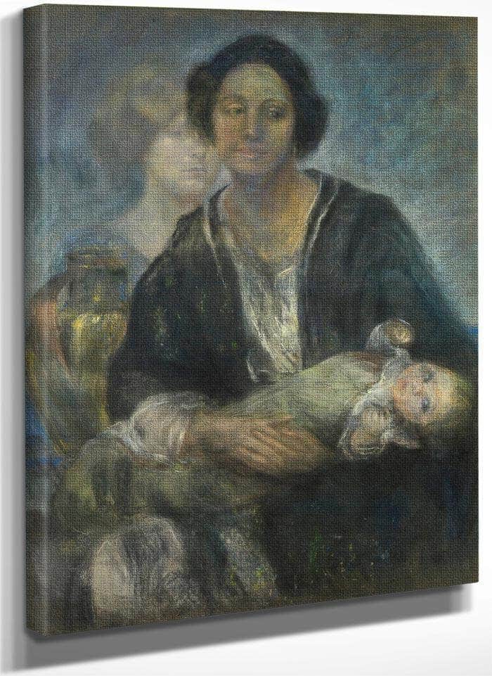Italian Woman With Child By Alice Pike Barney Fine Art Print