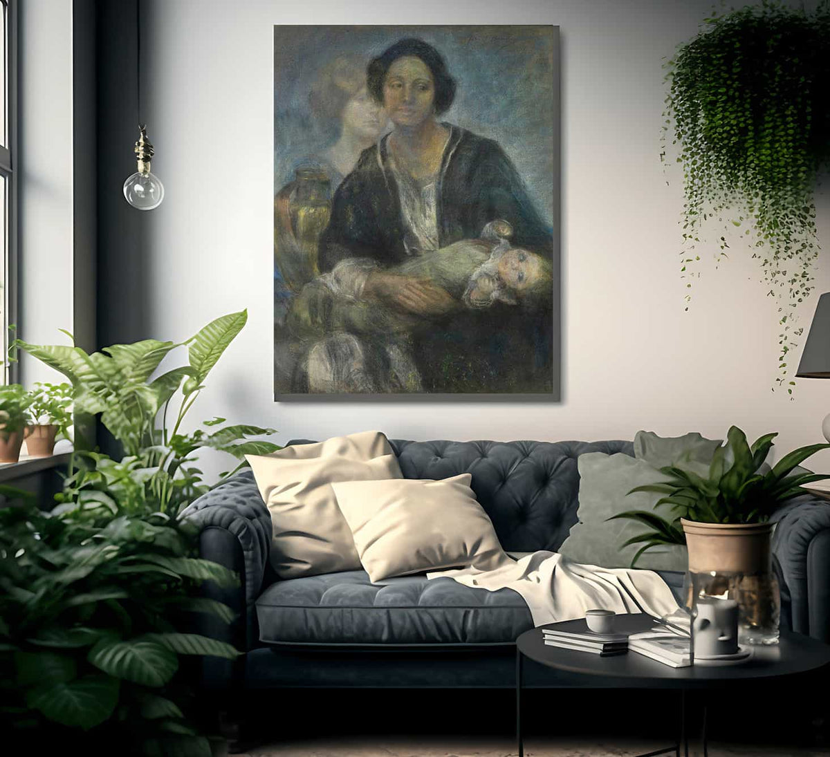 Italian Woman With Child By Alice Pike Barney Fine Art Print