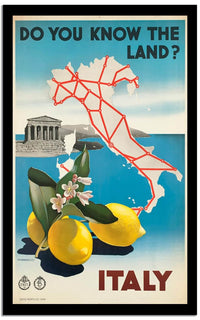 Italy  Vintage Posterb Fine Art Print
