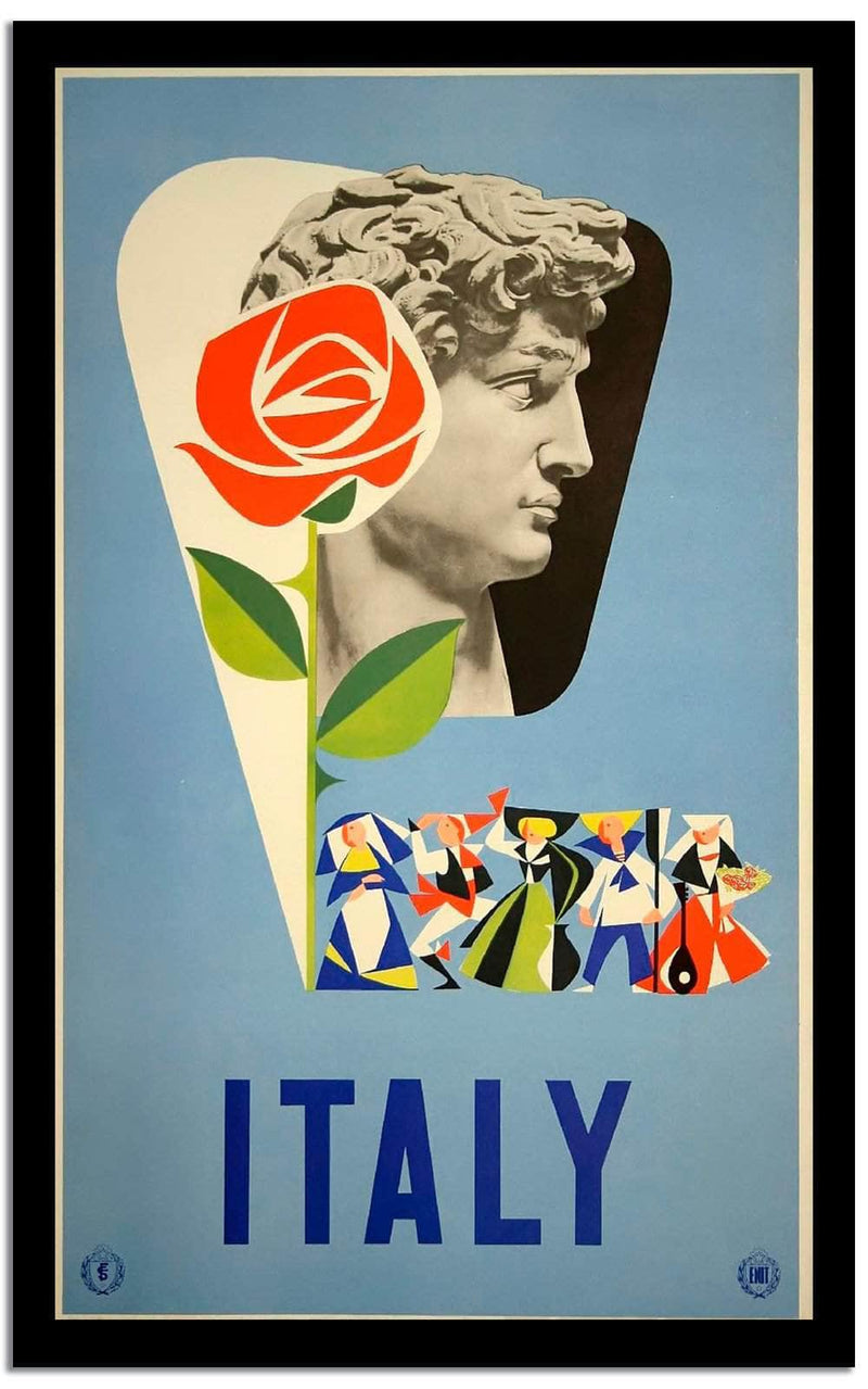 Italy  Vintage Posterc Fine Art Print