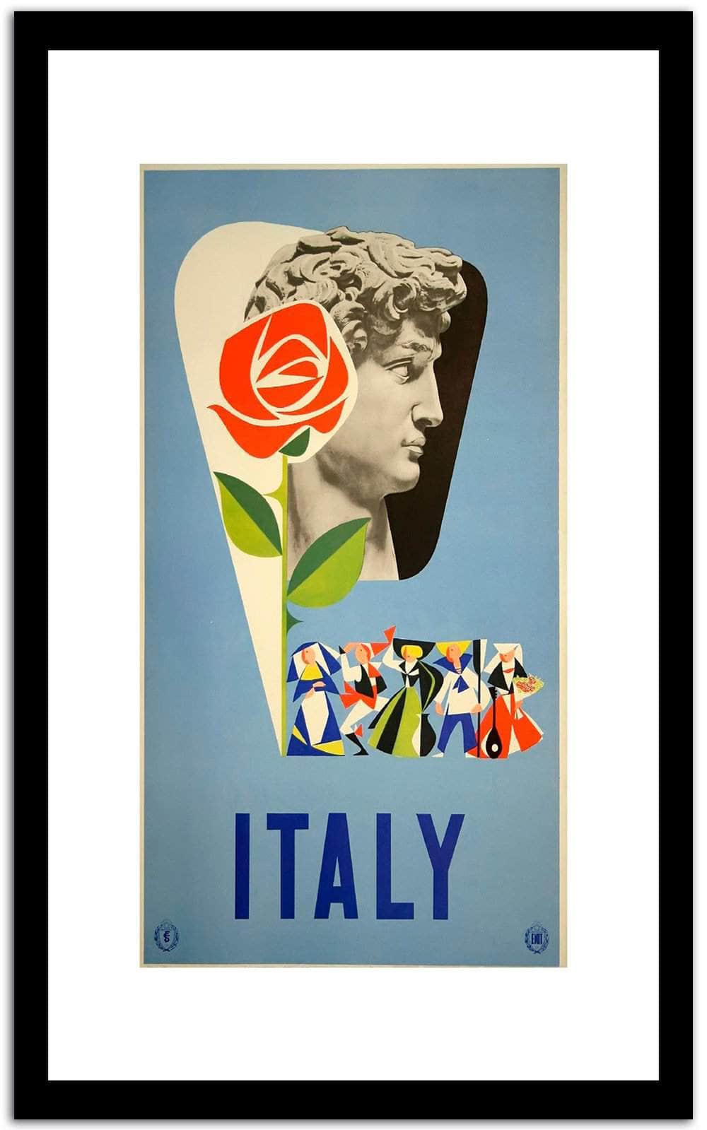Italy  Vintage Posterc Fine Art Print