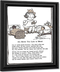 Its Never Too Late To Mend By Grace G Drayton Fine Art Print