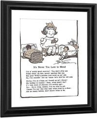 Its Never Too Late To Mend By Grace G Drayton Fine Art Print