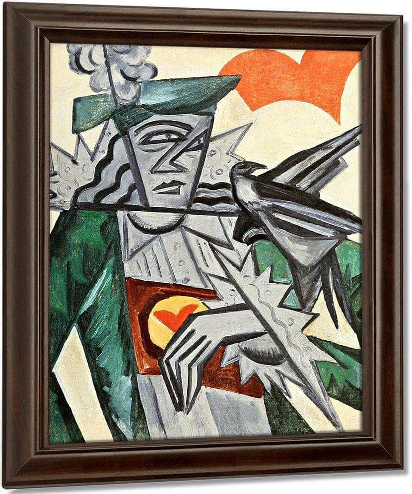 Jack Of Hearts 1915 By Olga Rozanova Fine Art Print