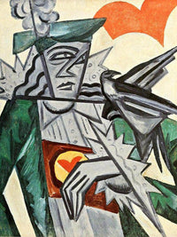 Jack Of Hearts 1915 By Olga Rozanova Fine Art Print