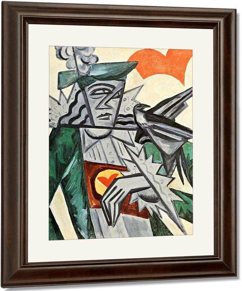 Jack Of Hearts 1915 By Olga Rozanova Fine Art Print