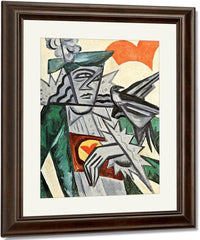 Jack Of Hearts 1915 By Olga Rozanova Fine Art Print