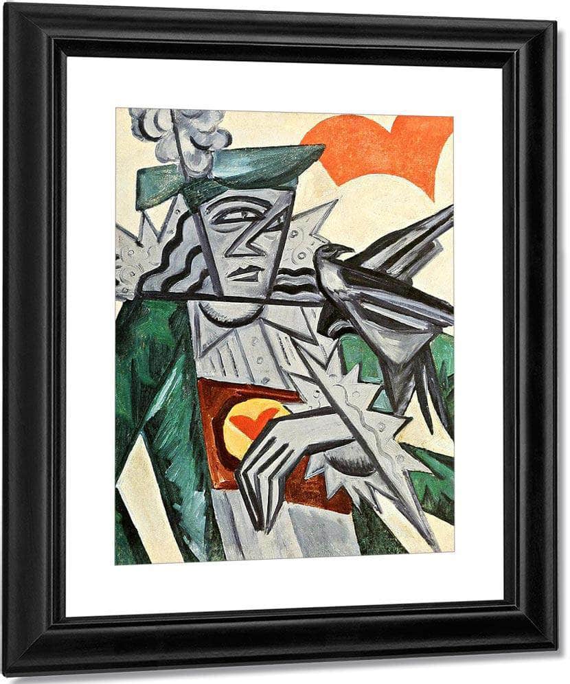 Jack Of Hearts 1915 By Olga Rozanova Fine Art Print