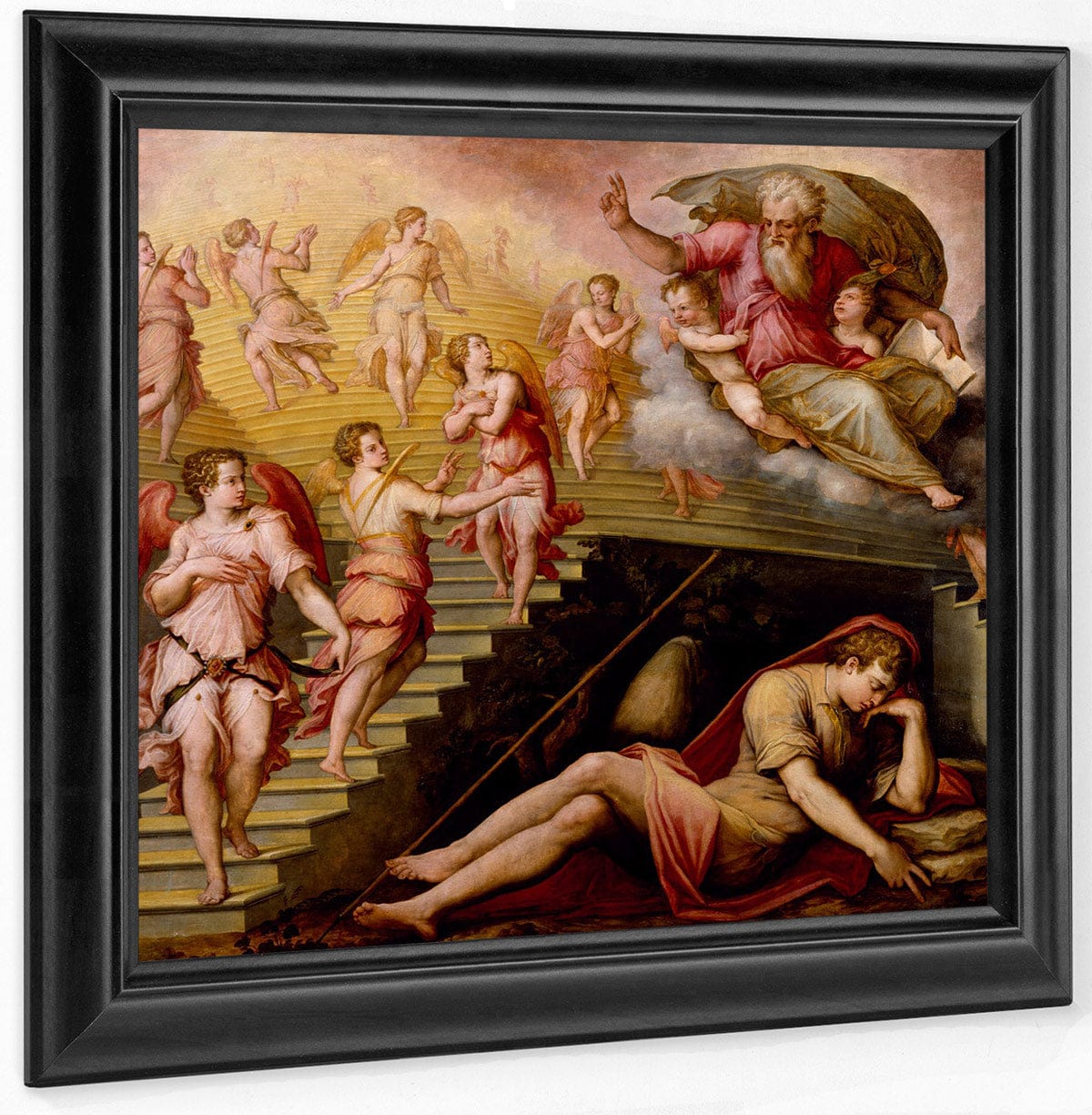 Jacob 1039 S Dream 1558 By Giorgio Vasari Fine Art Print