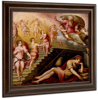 Jacob 1039 S Dream 1558 By Giorgio Vasari Fine Art Print