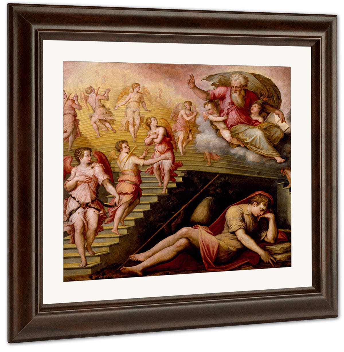 Jacob 1039 S Dream 1558 By Giorgio Vasari Fine Art Print