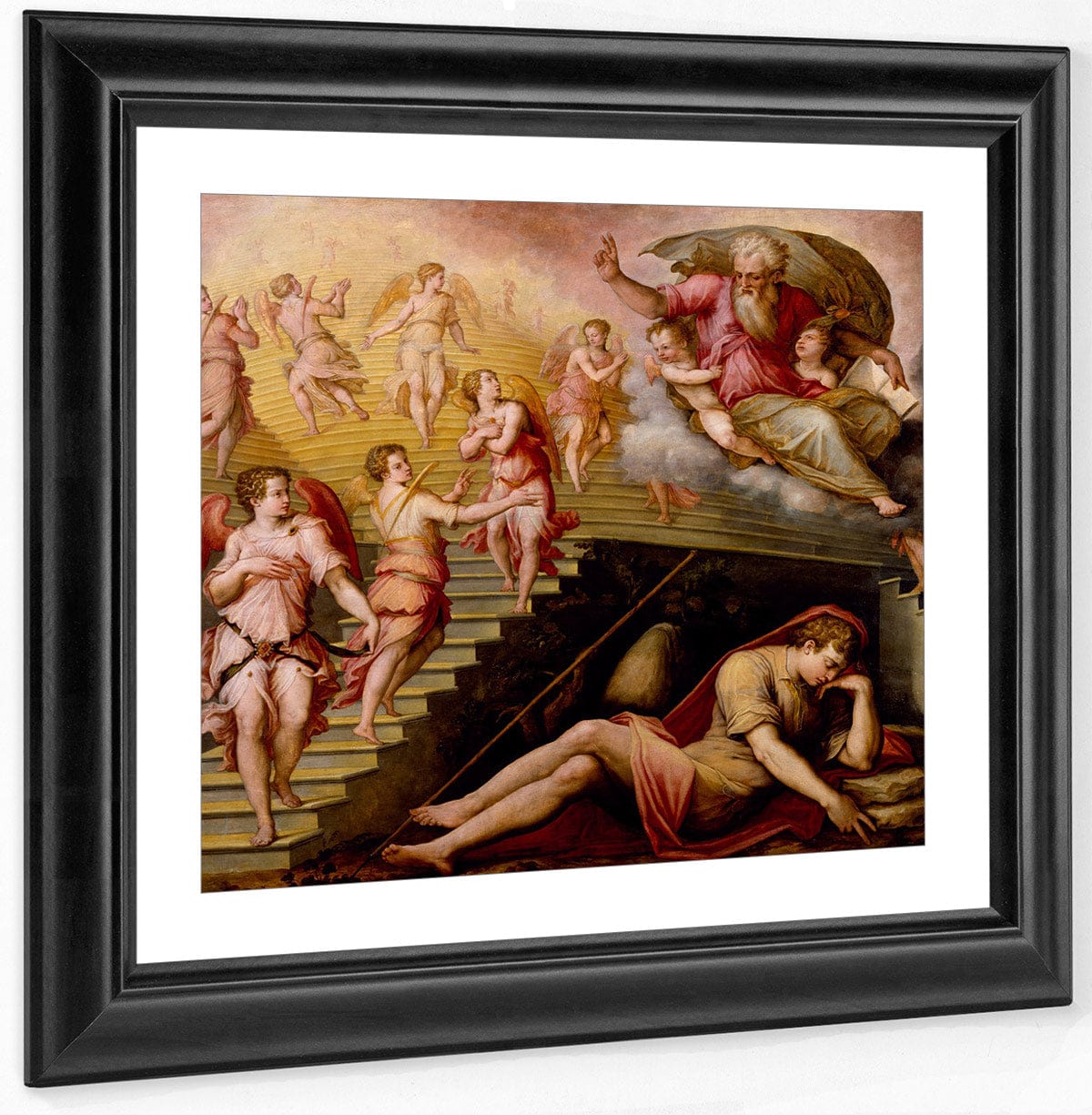 Jacob 1039 S Dream 1558 By Giorgio Vasari Fine Art Print