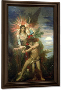 Jacob And The Angel 1878 By Gustave Moreau Fine Art Print