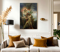 Jacob And The Angel 1878 By Gustave Moreau Fine Art Print