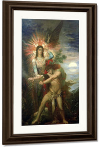 Jacob And The Angel 1878 By Gustave Moreau Fine Art Print