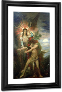 Jacob And The Angel 1878 By Gustave Moreau Fine Art Print