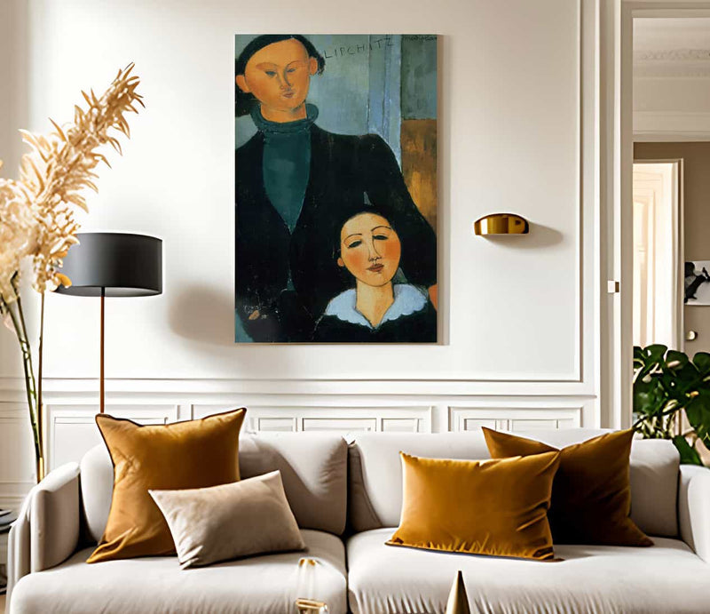 Jacques And Berthe Lipchitz 1916 By Amedeo Modigliani Fine Art Print
