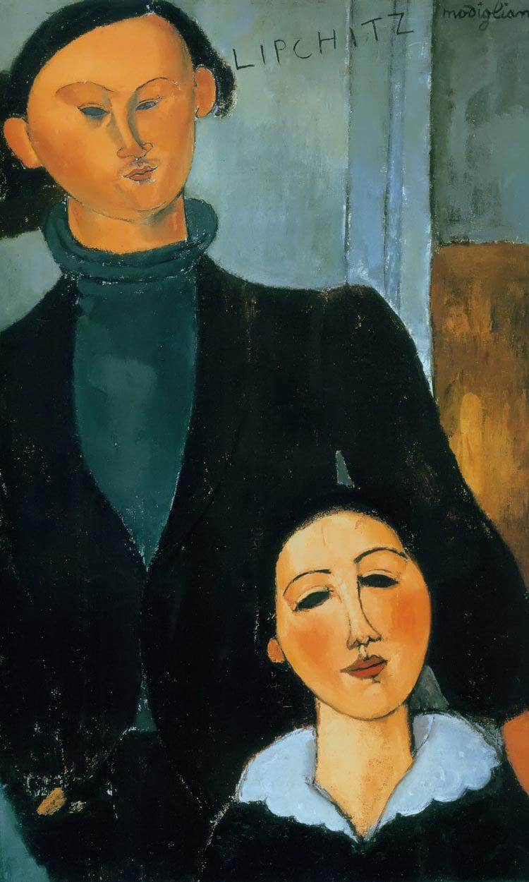 Jacques And Berthe Lipchitz 1916 By Amedeo Modigliani Fine Art Print