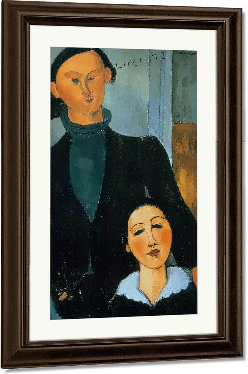 Jacques And Berthe Lipchitz 1916 By Amedeo Modigliani Fine Art Print