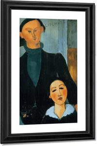 Jacques And Berthe Lipchitz 1916 By Amedeo Modigliani Fine Art Print