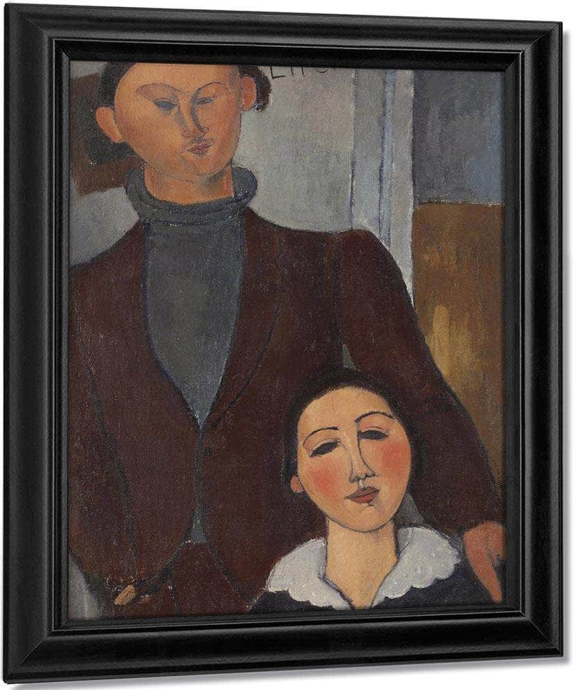 Jacques And Berthe Lipchitz By Amedeo Modigliani Fine Art Print