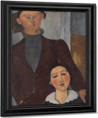 Jacques And Berthe Lipchitz By Amedeo Modigliani Fine Art Print