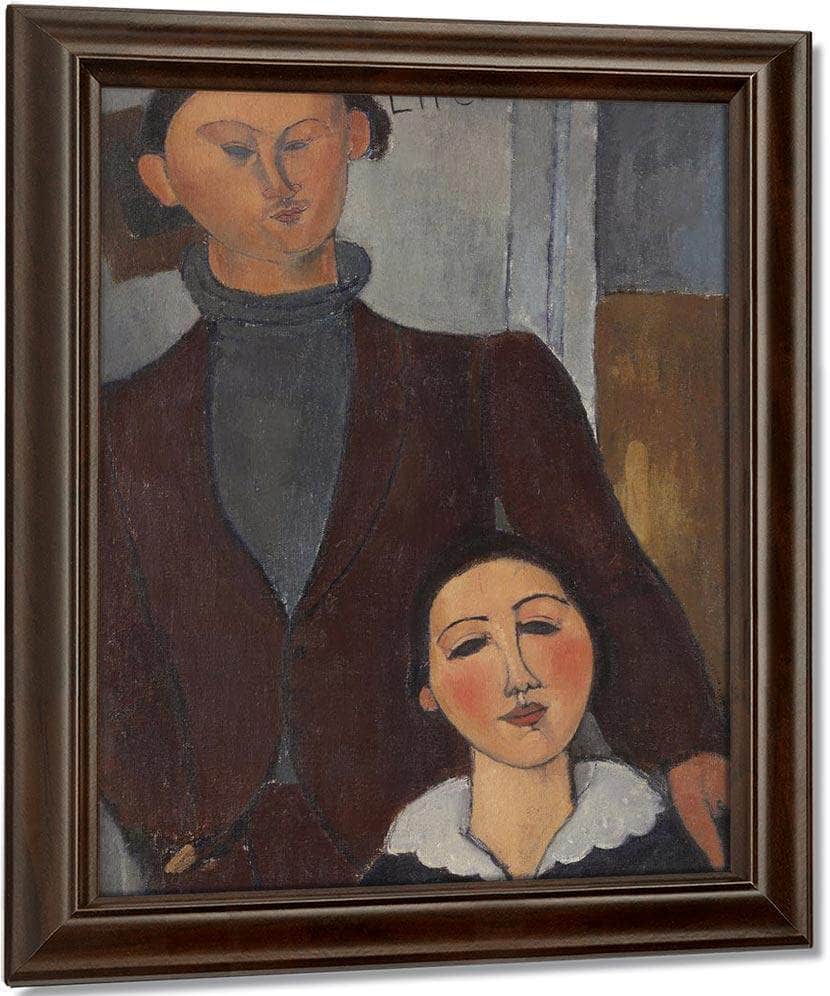 Jacques And Berthe Lipchitz By Amedeo Modigliani Fine Art Print