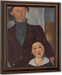 Jacques And Berthe Lipchitz By Amedeo Modigliani Fine Art Print