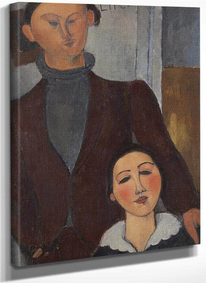 Jacques And Berthe Lipchitz By Amedeo Modigliani Fine Art Print