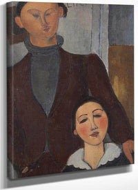 Jacques And Berthe Lipchitz By Amedeo Modigliani Fine Art Print