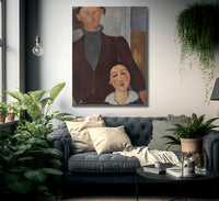 Jacques And Berthe Lipchitz By Amedeo Modigliani Fine Art Print