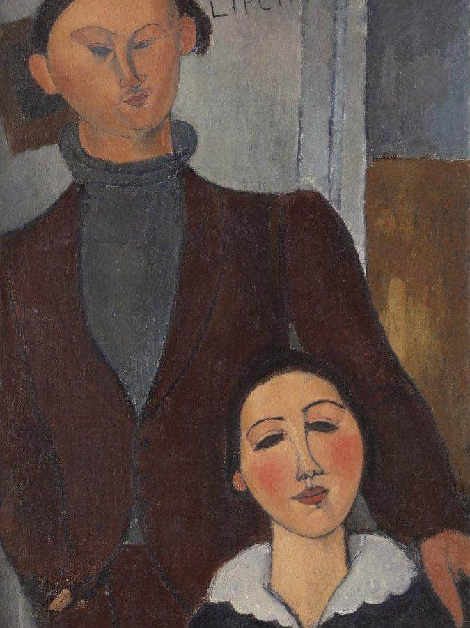 Jacques And Berthe Lipchitz By Amedeo Modigliani Fine Art Print