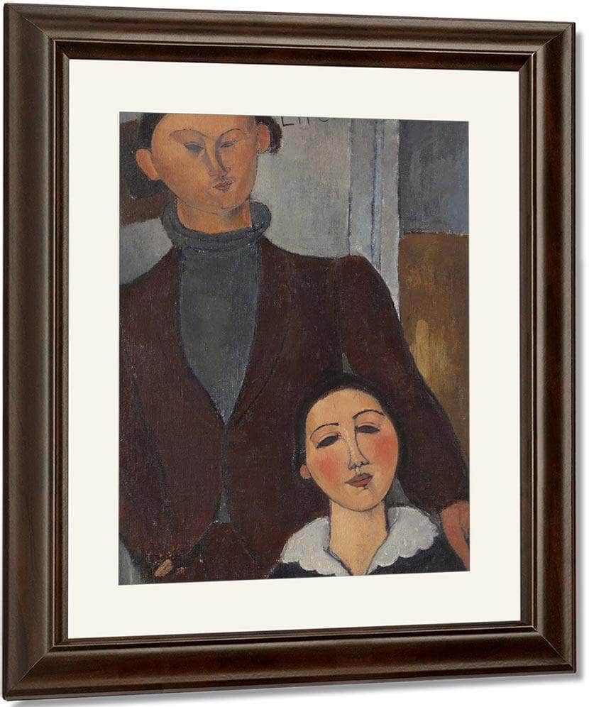 Jacques And Berthe Lipchitz By Amedeo Modigliani Fine Art Print