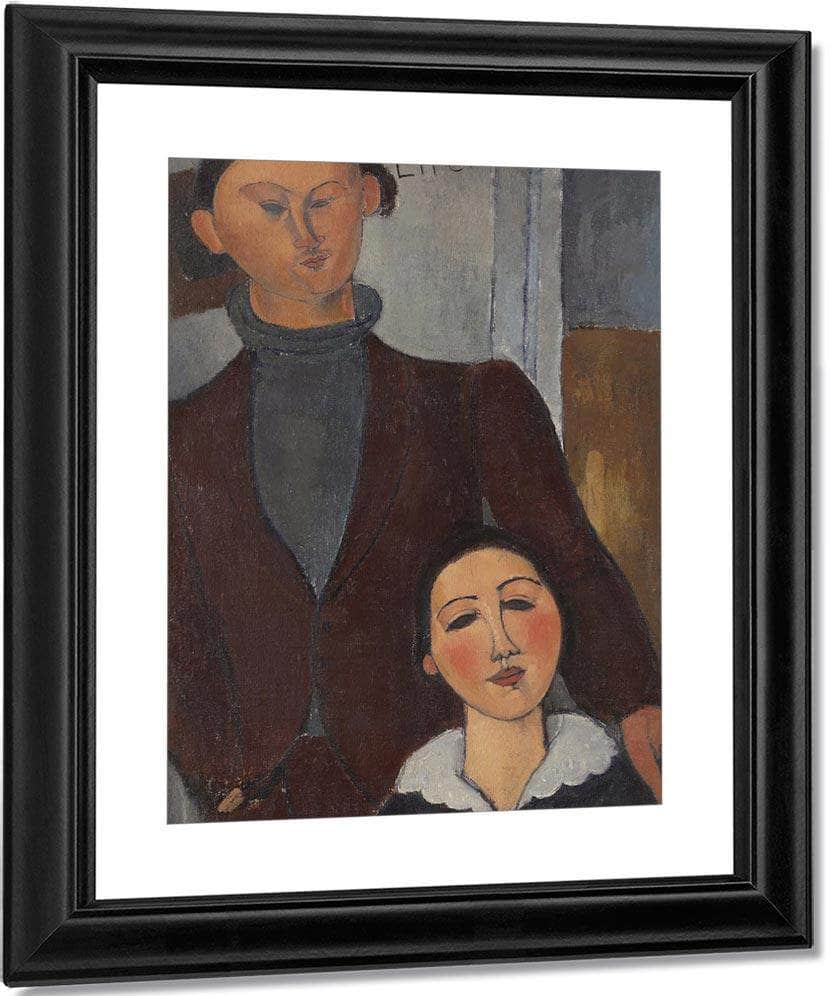 Jacques And Berthe Lipchitz By Amedeo Modigliani Fine Art Print