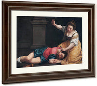 Jael And Sisera 1620 By Artemisia Gentileschi Fine Art Print