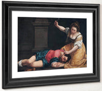 Jael And Sisera 1620 By Artemisia Gentileschi Fine Art Print