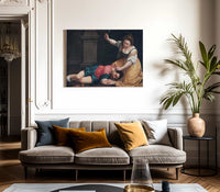 Jael And Sisera 1620 By Artemisia Gentileschi Fine Art Print