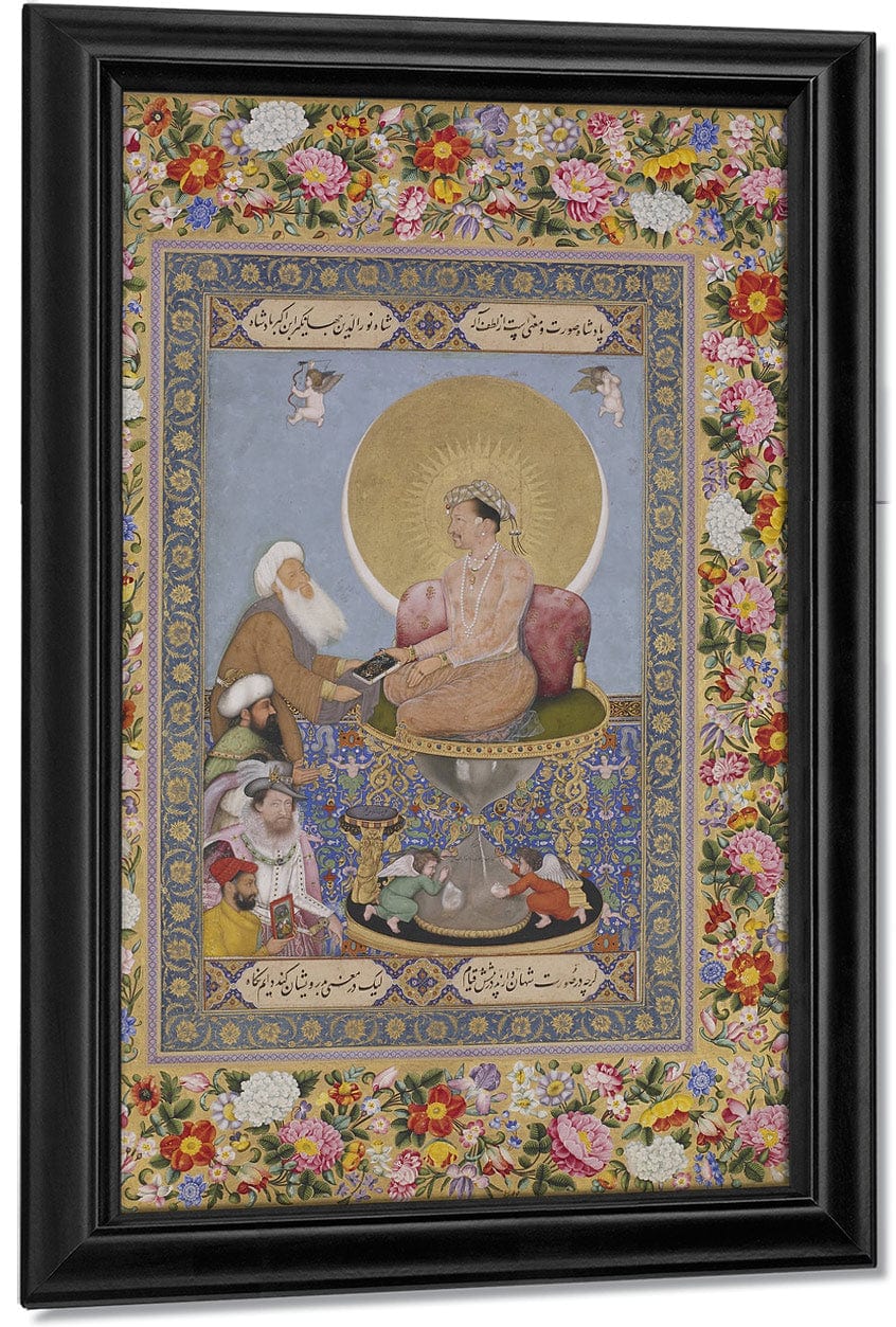 Jahangir Preferring A Sufi Shaikh To Kings 1618 By Bichitr Fine Art Print