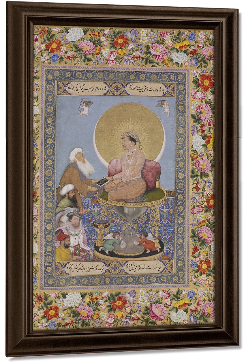 Jahangir Preferring A Sufi Shaikh To Kings 1618 By Bichitr Fine Art Print