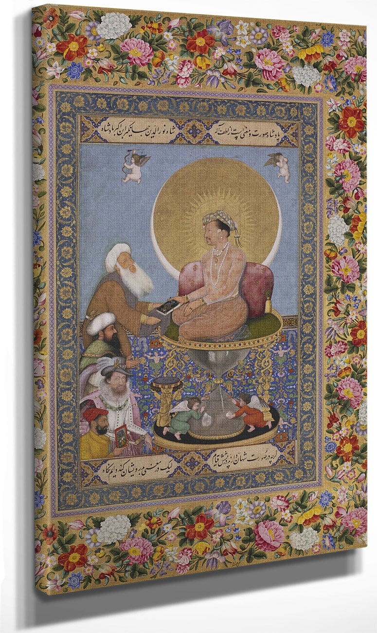 Jahangir Preferring A Sufi Shaikh To Kings 1618 By Bichitr Fine Art Print