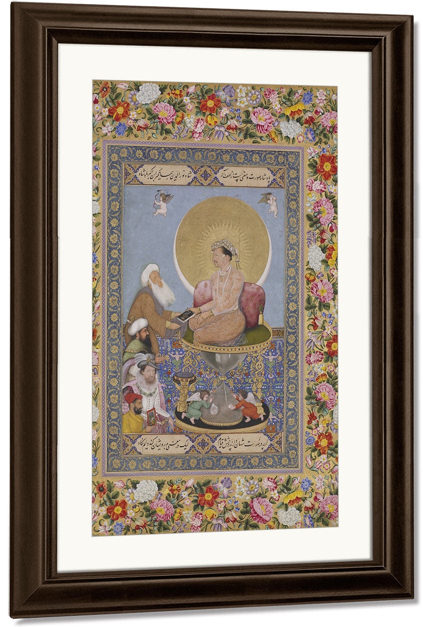 Jahangir Preferring A Sufi Shaikh To Kings 1618 By Bichitr Fine Art Print