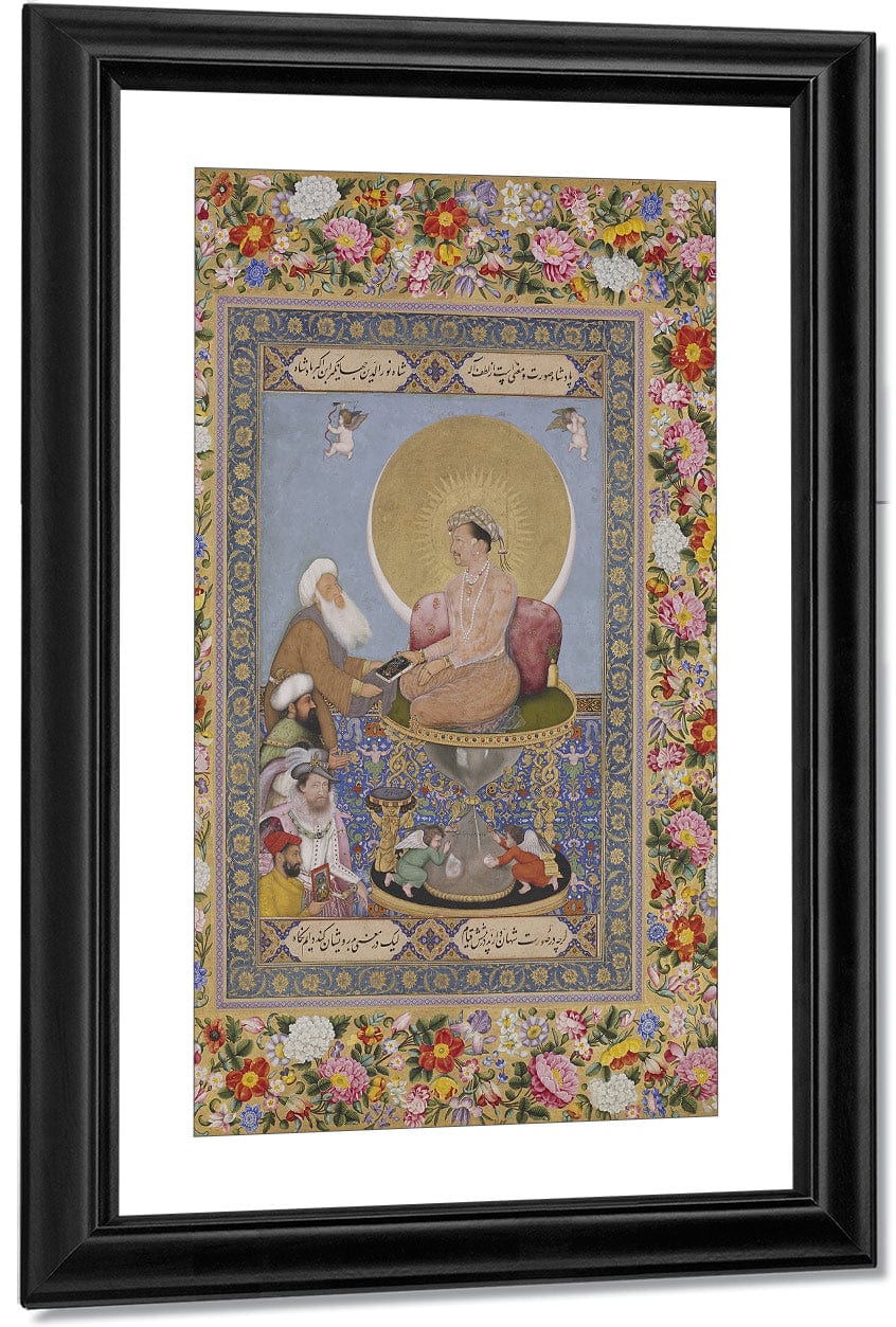 Jahangir Preferring A Sufi Shaikh To Kings 1618 By Bichitr Fine Art Print