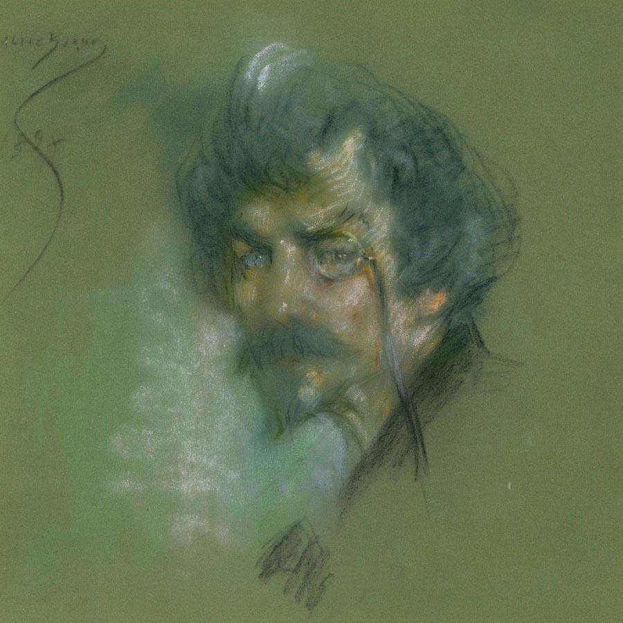James Abbott McNeill Whistler By Alice Pike Barney Fine Art Print