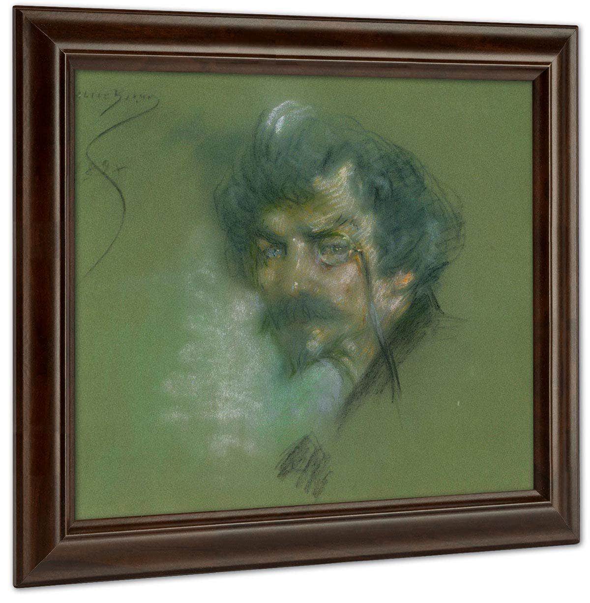 James Abbott McNeill Whistler By Alice Pike Barney Fine Art Print