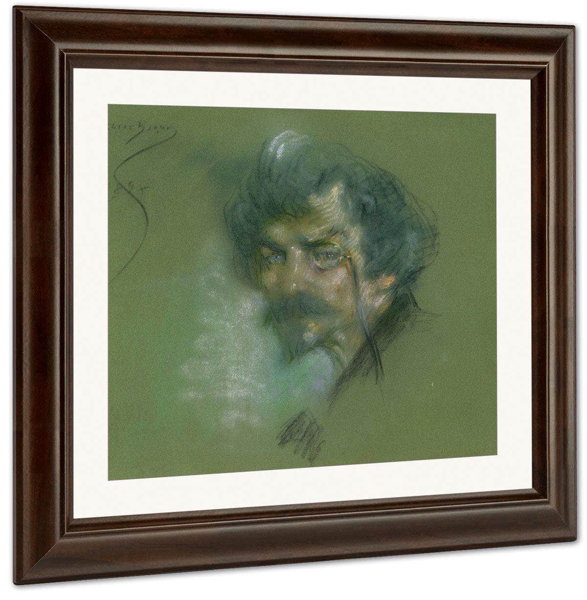 James Abbott McNeill Whistler By Alice Pike Barney Fine Art Print