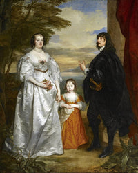 James Seventh Earl Of Derby His Lady And Child By Anthony Van Dyck Fine Art Print