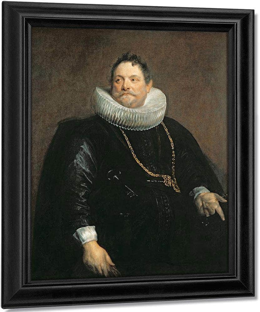 Jan Van Monfort By Anthony Van Dyck Fine Art Print