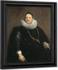 Jan Van Monfort By Anthony Van Dyck Fine Art Print